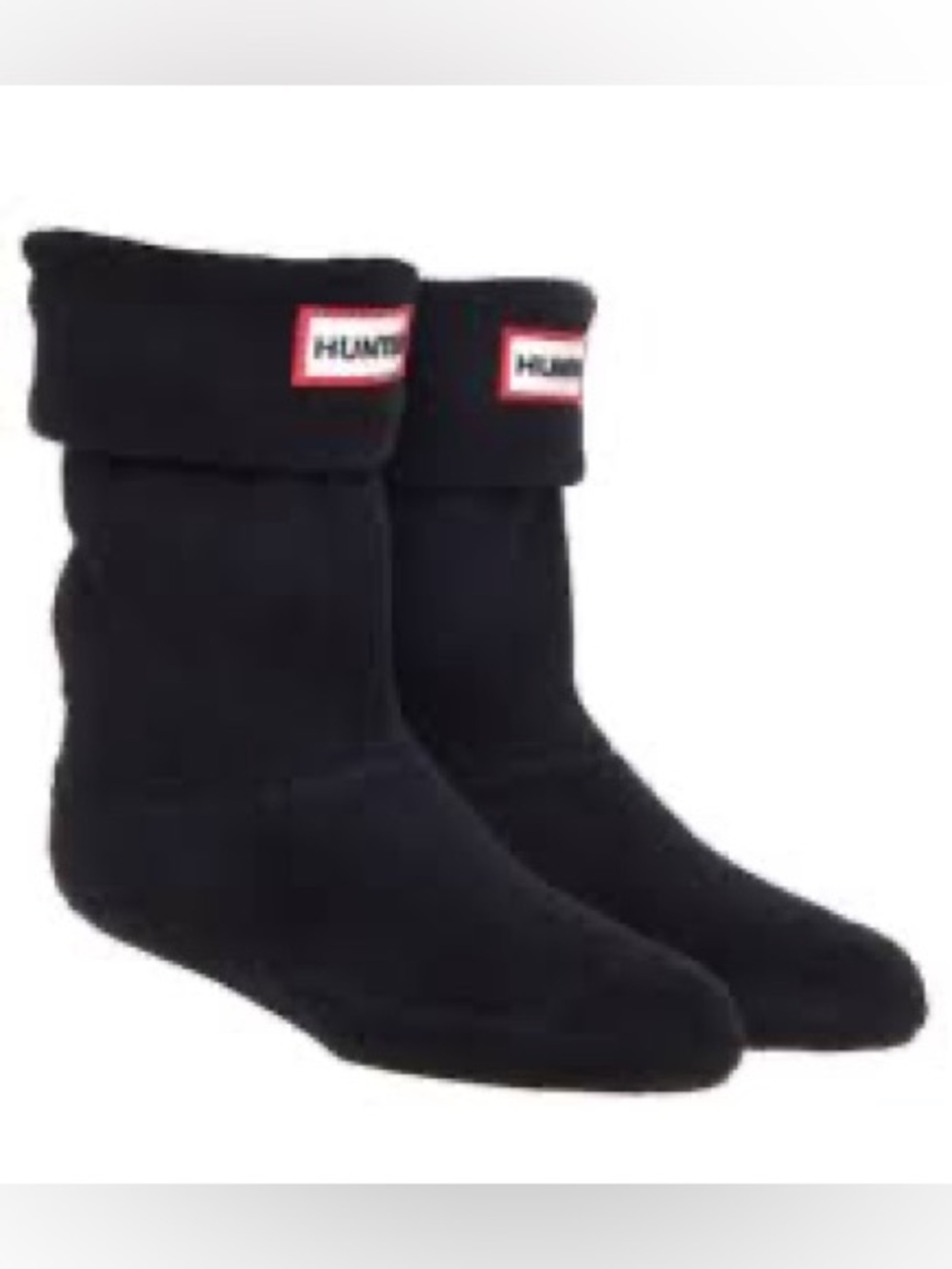 Hunter Kids Black Fleece Boot Socks XS 5-7